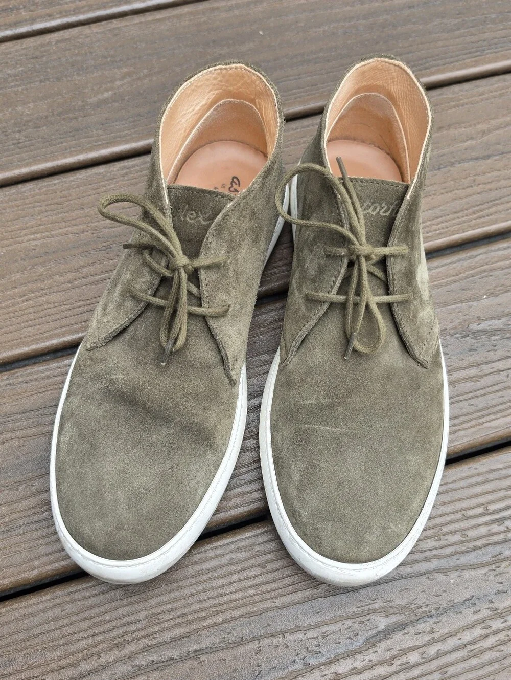 Astorflex Evoflex Olive Green Suede Chukka Sneaker Boots EU 43 / US 9.5-10